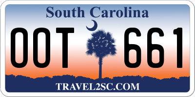 SC license plate OOT661