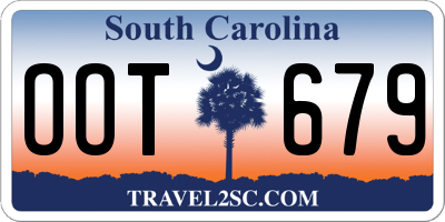 SC license plate OOT679