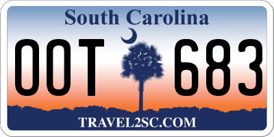 SC license plate OOT683