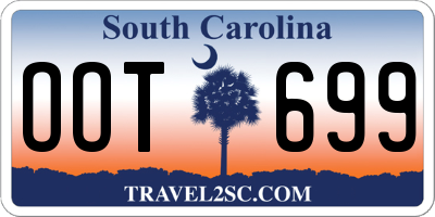 SC license plate OOT699