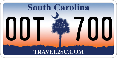 SC license plate OOT700