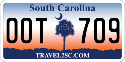 SC license plate OOT709