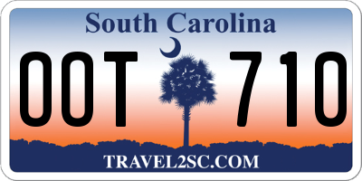 SC license plate OOT710