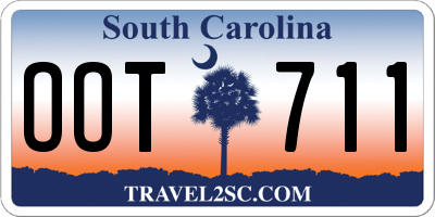 SC license plate OOT711