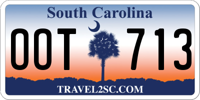 SC license plate OOT713