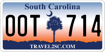 SC license plate OOT714