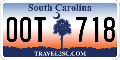 SC license plate OOT718