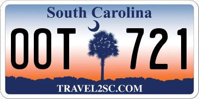 SC license plate OOT721