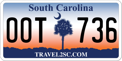 SC license plate OOT736