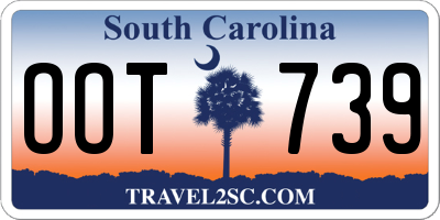 SC license plate OOT739