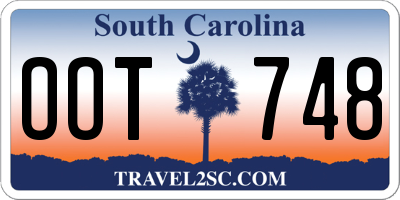 SC license plate OOT748