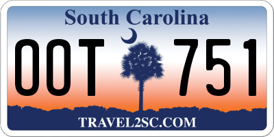SC license plate OOT751