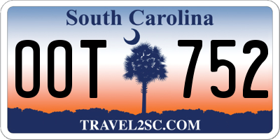 SC license plate OOT752