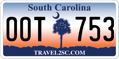 SC license plate OOT753