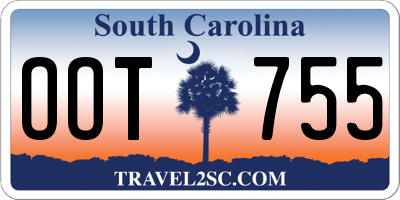 SC license plate OOT755
