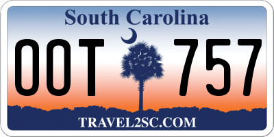 SC license plate OOT757