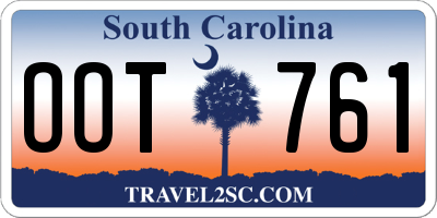 SC license plate OOT761
