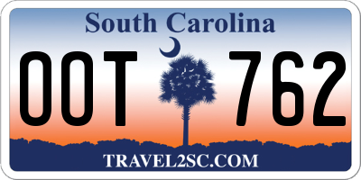 SC license plate OOT762