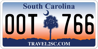 SC license plate OOT766