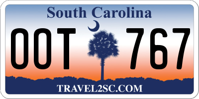 SC license plate OOT767