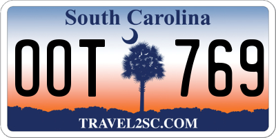SC license plate OOT769
