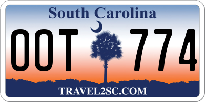 SC license plate OOT774