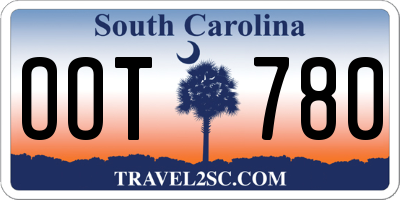 SC license plate OOT780