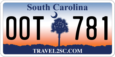 SC license plate OOT781