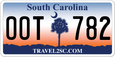 SC license plate OOT782