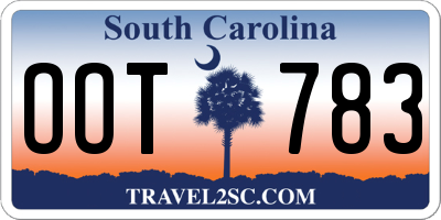 SC license plate OOT783