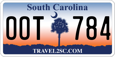 SC license plate OOT784