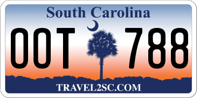 SC license plate OOT788