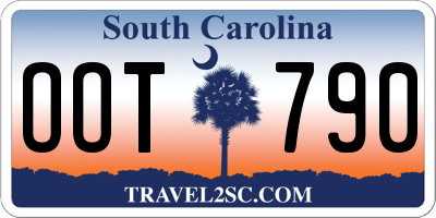 SC license plate OOT790