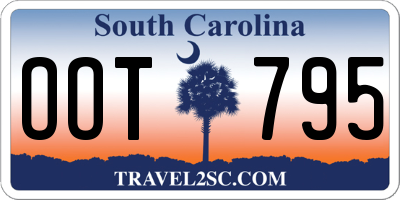 SC license plate OOT795