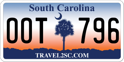 SC license plate OOT796