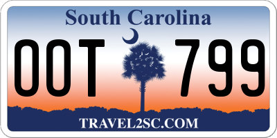 SC license plate OOT799