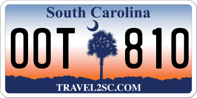 SC license plate OOT810