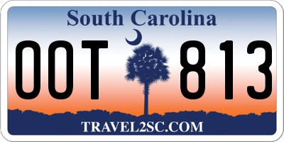 SC license plate OOT813