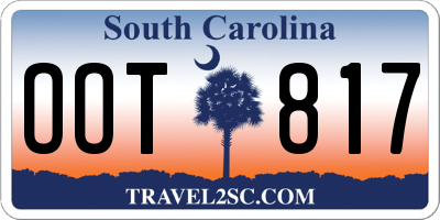 SC license plate OOT817