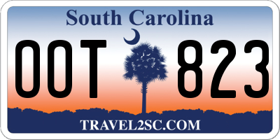 SC license plate OOT823