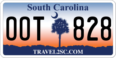 SC license plate OOT828