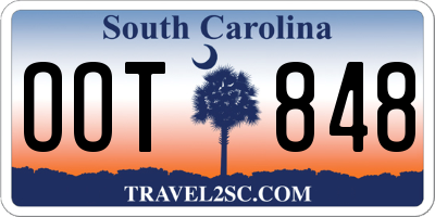 SC license plate OOT848