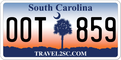 SC license plate OOT859