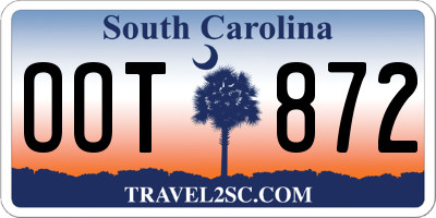 SC license plate OOT872