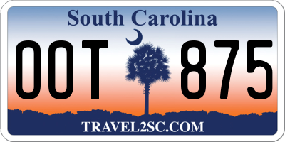 SC license plate OOT875