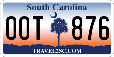 SC license plate OOT876