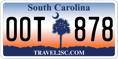 SC license plate OOT878