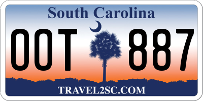 SC license plate OOT887