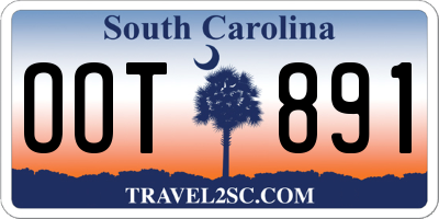 SC license plate OOT891