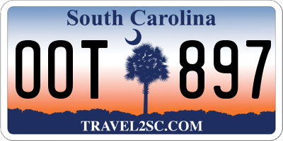 SC license plate OOT897